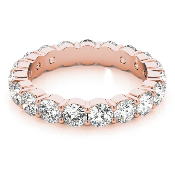 Diamante Eternity Band 0,15-carati Oro Rosa 14K – vista laterale