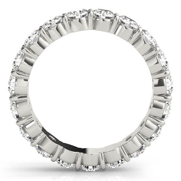 Diamante Eternity Band 2,88-carati Oro Bianco 14K – vista frontale