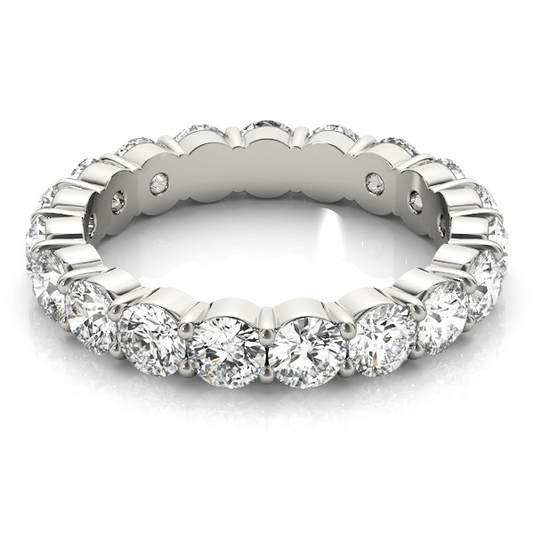 Fatto a mano Eternity Band 2,88 carati – vista laterale