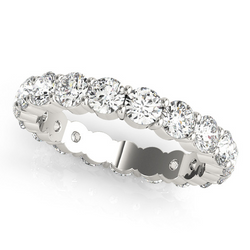 Diamante Eternity Band 2,88 carati – Oro Bianco 14K
