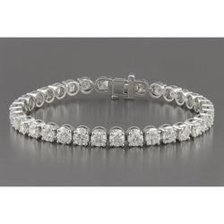 Bracciale Tennis Diamanti 25,2 Carati Naturali Certificati GIA