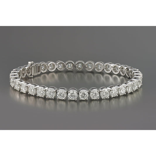 Bracciale Tennis Diamanti 25,2 Carati Naturali Certificati GIA