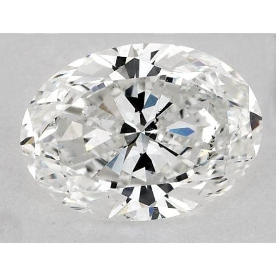 Diamante ovale da 2,5 carati, sciolto, taglio F/VS1, molto buono