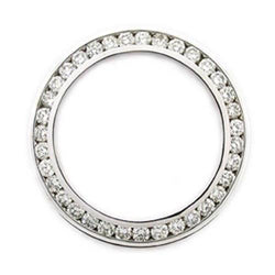 Uomo Brillante Purezza VVS Orologio – 2,5 carati in Stainless