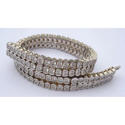 26 Carati Bracciale Tennis Di Genuino Diamanti