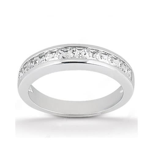 Diamante Anello Nuziale 2,85-carati Oro Bianco 14K – vista laterale