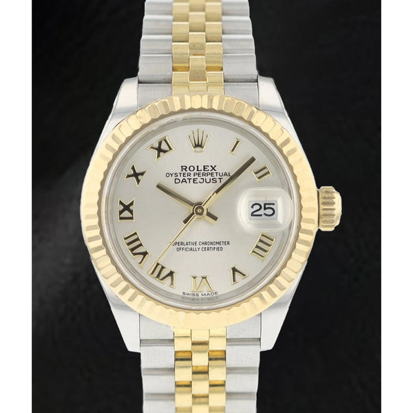 279173 Rolex Datejust bicolore splendido orologio da donna in oro giallo 18 carati