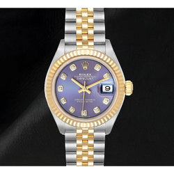 279173 Orologio da donna Rolex Datejust bicolore in oro giallo 18K