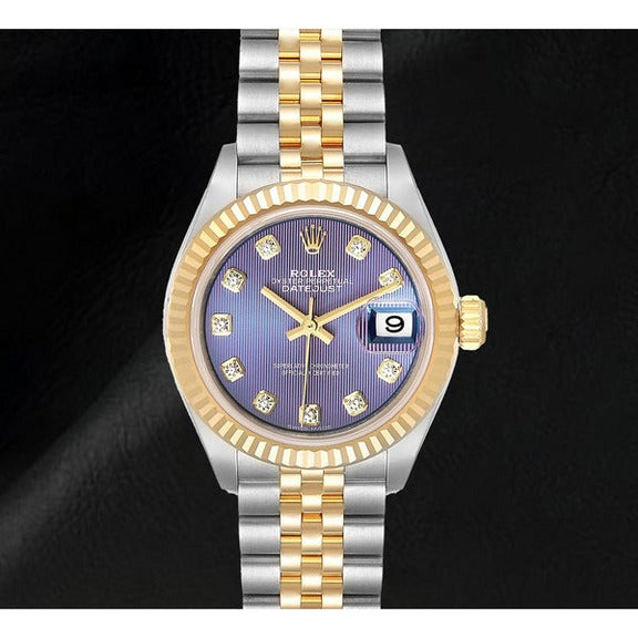 Orologio da donna Rolex Datejust bicolore in oro giallo 18K
