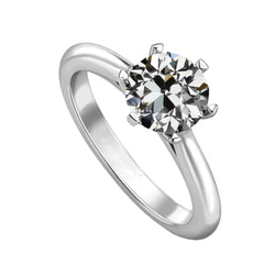 Diamante Fine Anello Monopietra 2 carati G/VS1 – Oro Bianco 14K