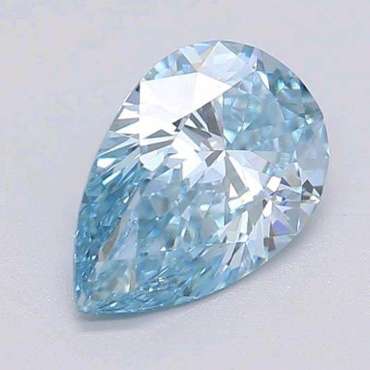 Loose Sapphires Natural Gold con Zaffiro Blu Fiordaliso – vista laterale