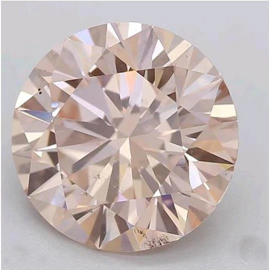 Zaffiro Rosato Taglio Rotondo Loose Sapphires Natural in Gold – vista laterale