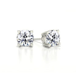 Diamante Orecchini 2 carati G/VS1 – Oro Bianco 14K