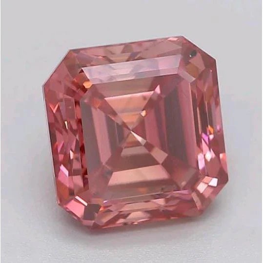 Zaffiro Asscher Loose Sapphires Natural in Gold – vista frontale