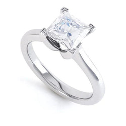 2.5 Carati Principessa Anello Di Genuino Diamante