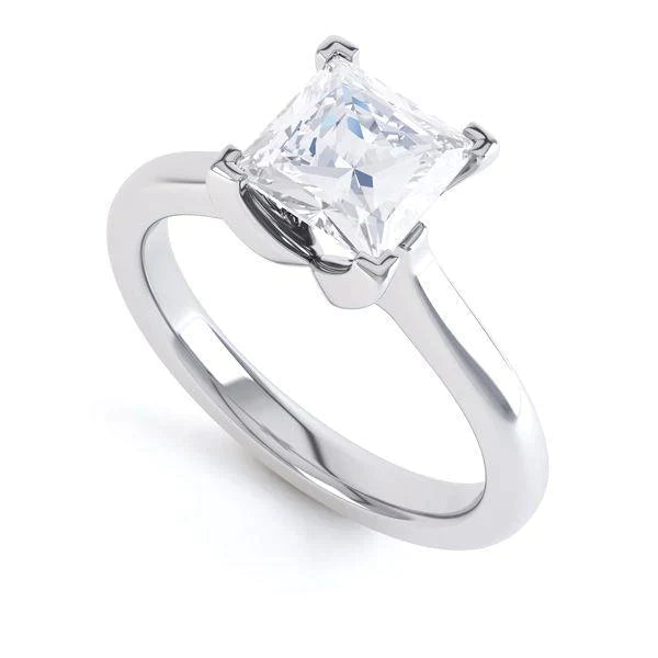 2.5 Carati Principessa Anello Di Genuino Diamante