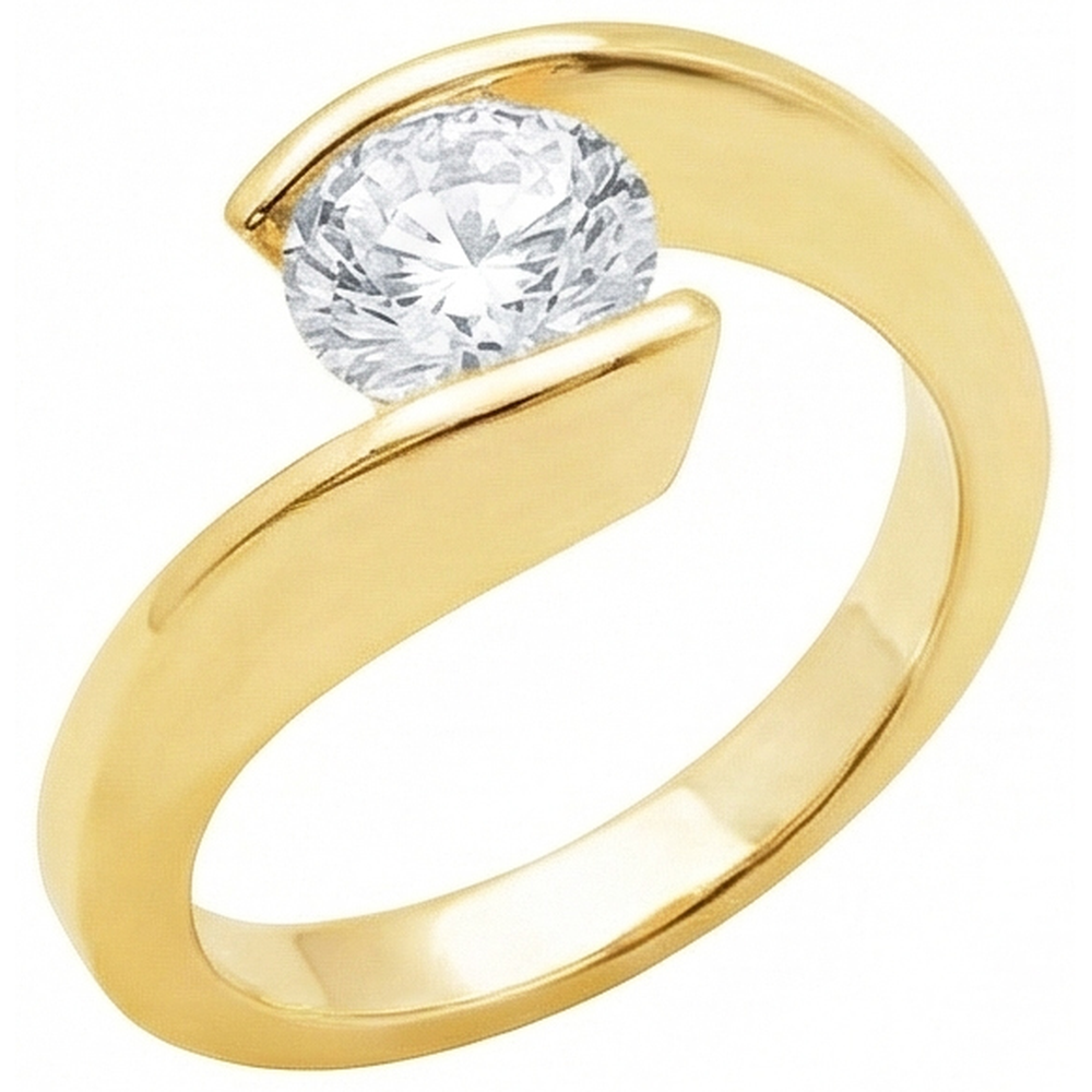 vero round diamante 2.50carati anello dettaglio ravvicinato