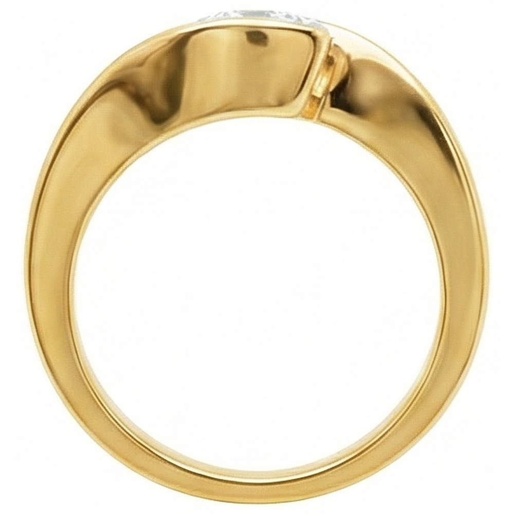 vero round diamante 2.50carati anello con accenti diamanti
