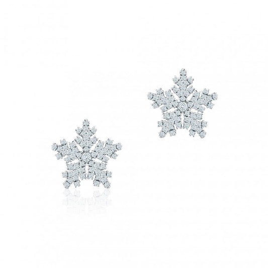2.60 Carati Di Naturale Diamanti A Taglio Brillante Rotondo Con Borchie Halo Orecchino In Oro Bianco 14K