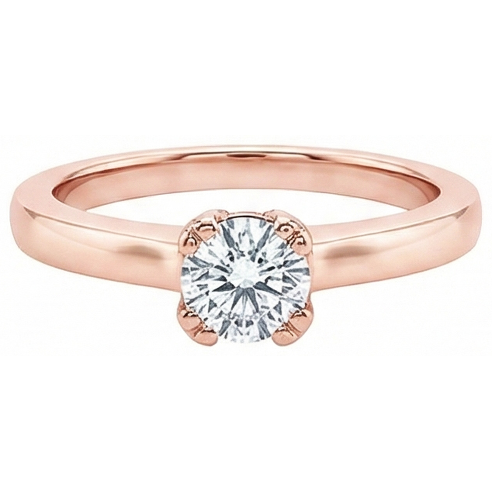 vero round diamante 3.01carati anello dettaglio ravvicinato