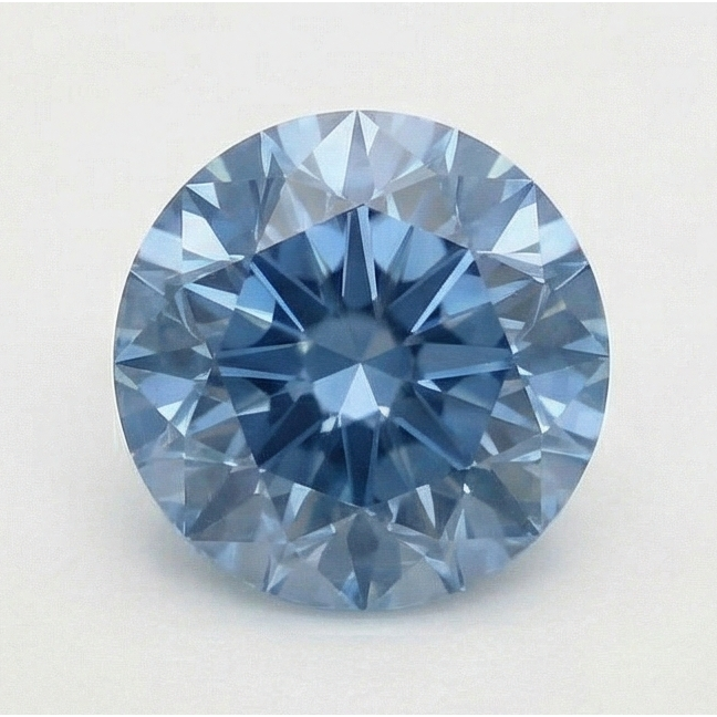3 Carato Rotondo Taglio Blu Migliorato Sciolto Naturale Terra Estratto Diamante