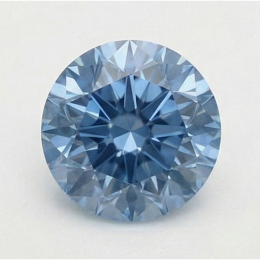 3 Carato Rotondo Taglio Blu Migliorato Sciolto Naturale Terra Estratto Diamante