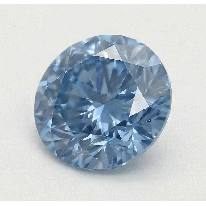 3 Carato Rotondo Taglio Blu Migliorato Sciolto Naturale Terra Estratto Diamante