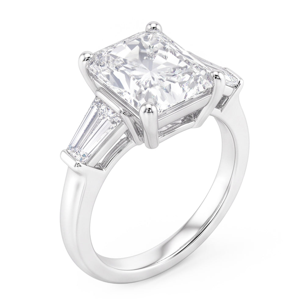 3 Carati Radiante Anello Di Vero Diamante Naturale Autentico ( non creato in laboratorio )