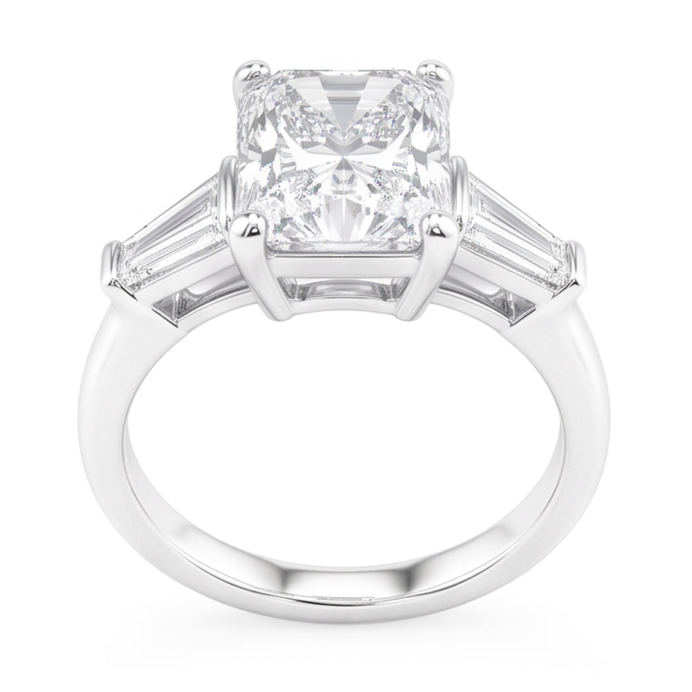 3 Carati Radiante Anello Di Vero Diamante Naturale Autentico ( non creato in laboratorio )