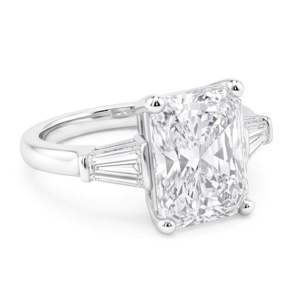 3 Carati Radiante Anello Di Vero Diamante Naturale Autentico ( non creato in laboratorio )