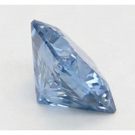 Diamante naturale azzurro (non sintetico), taglio princess, sciolto da 3 carati
