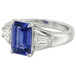 3 Ct Zaffiro Anello