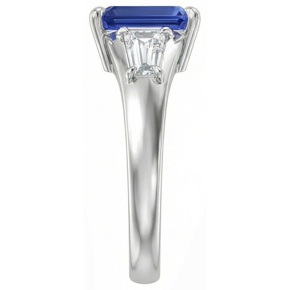 3 Ct Zaffiro Anello