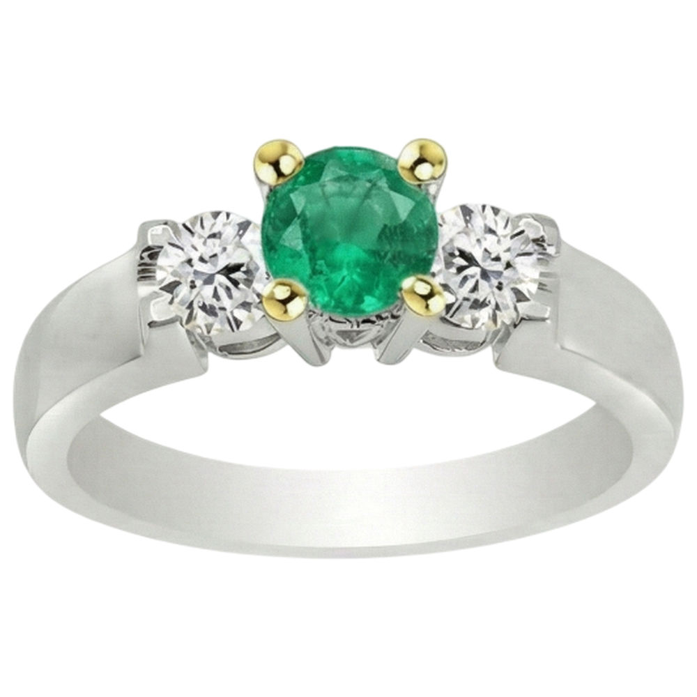 Premium Anello Pietra Colorata 1,50 carati – vista frontale