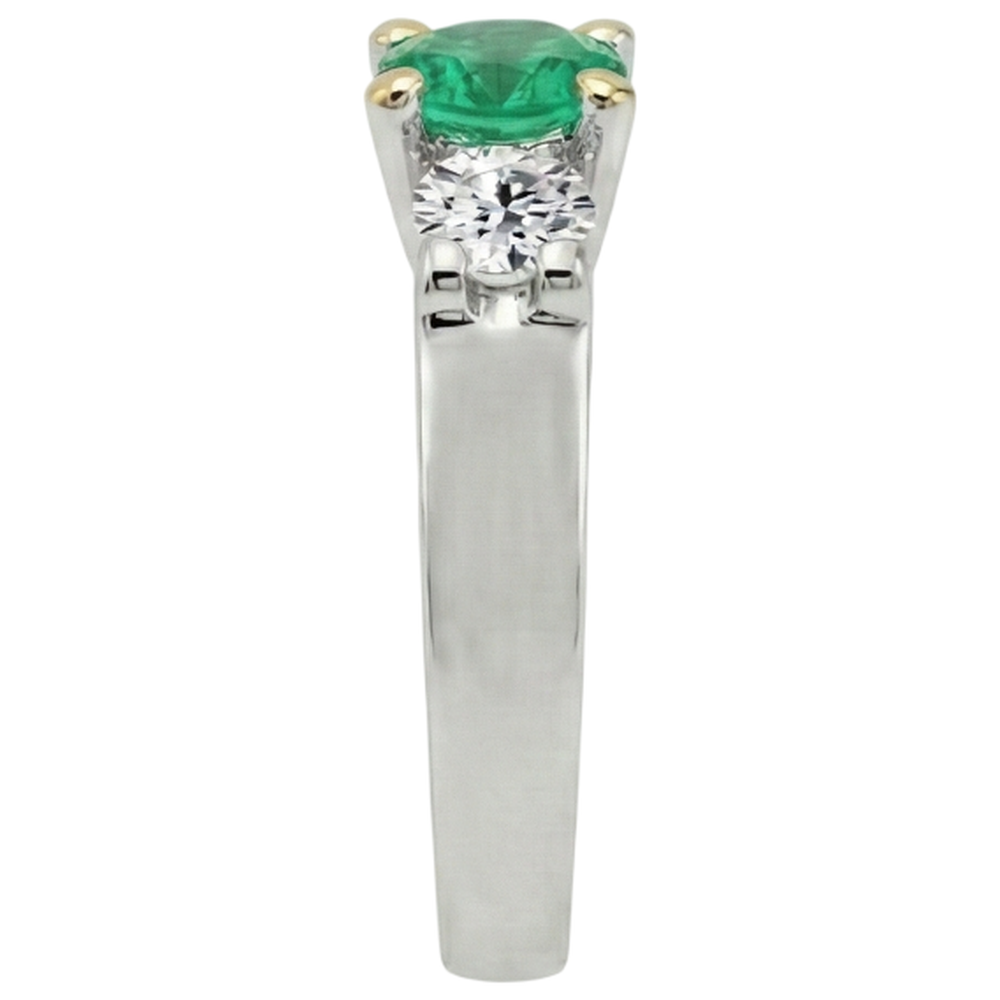 Premium Anello Pietra Colorata 1,50 carati – vista profilo