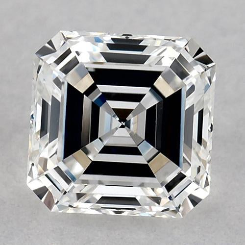 Diamante Asscher da 3 carati, sciolto, colore F, purezza VVS1, taglio Very Good
