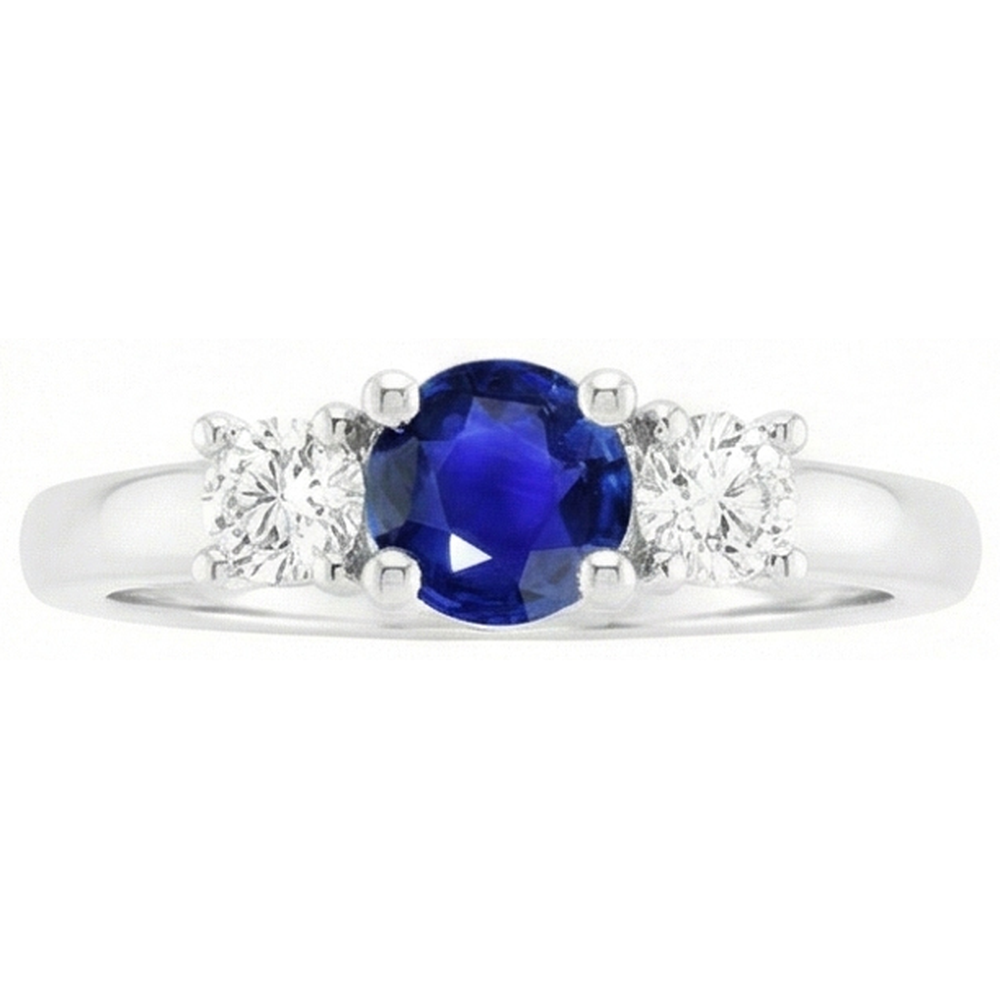vero round diamante 1.50carati anello angolo laterale