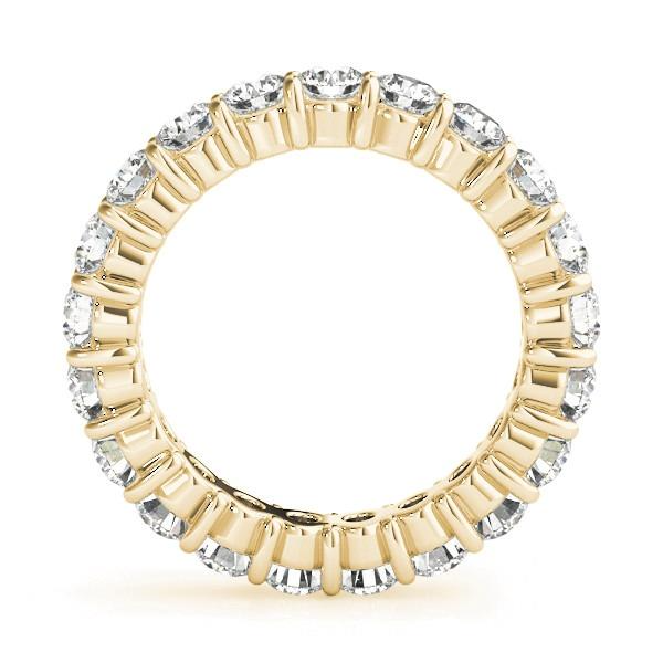 Eternity Band Oro 14 Carati Giallo con Brillante – vista frontale