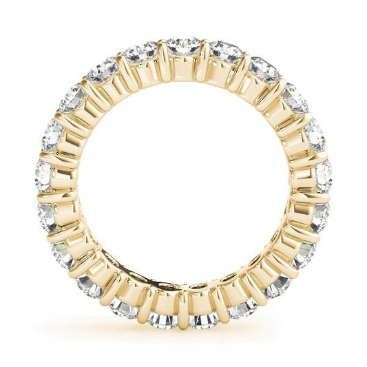 Eternity Band Oro 14 Carati Giallo con Brillante – vista frontale