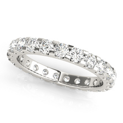 Eternity Band Oro Bianco 14K con Diamante Fine – 0,20 carati