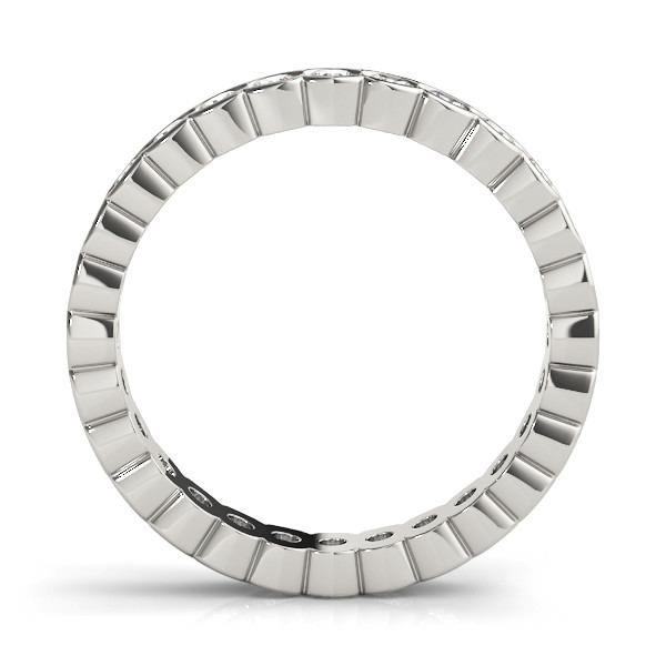 Diamante Fine Eternity Band 3,6 carati Oro Bianco 14K – vista frontale