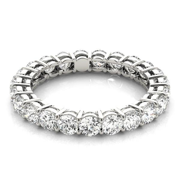 Artigianale Eternity Band 3,80 carati – vista laterale