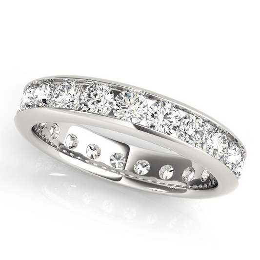 Brillante Eternity Band 3,8 carati Oro 14 Carati Bianco – vista principale
