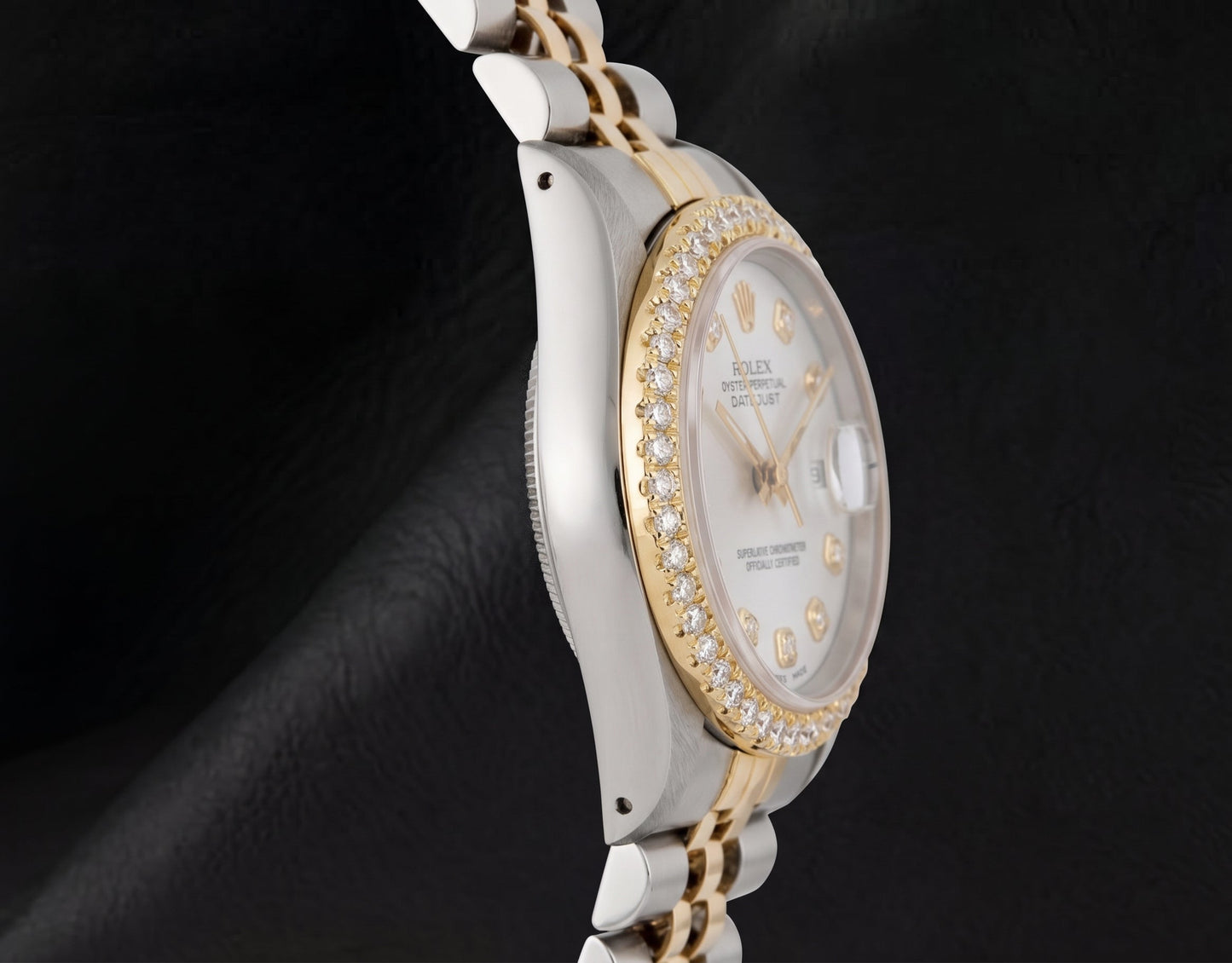 Rolex 68273 Datejust 31 mm Orologio Bicolore Quadrante Argento con Diamanti