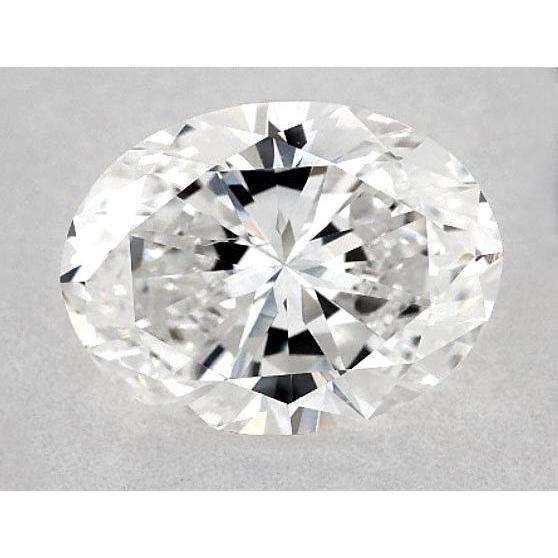 Diamante ovale da 3,25 carati, sciolto, taglio F/VS1, molto buono
