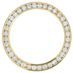 Vero Diamante Lunetta per Rolex Date 34mm Uomo Orologio 3,50 carati – 14K Oro Giallo