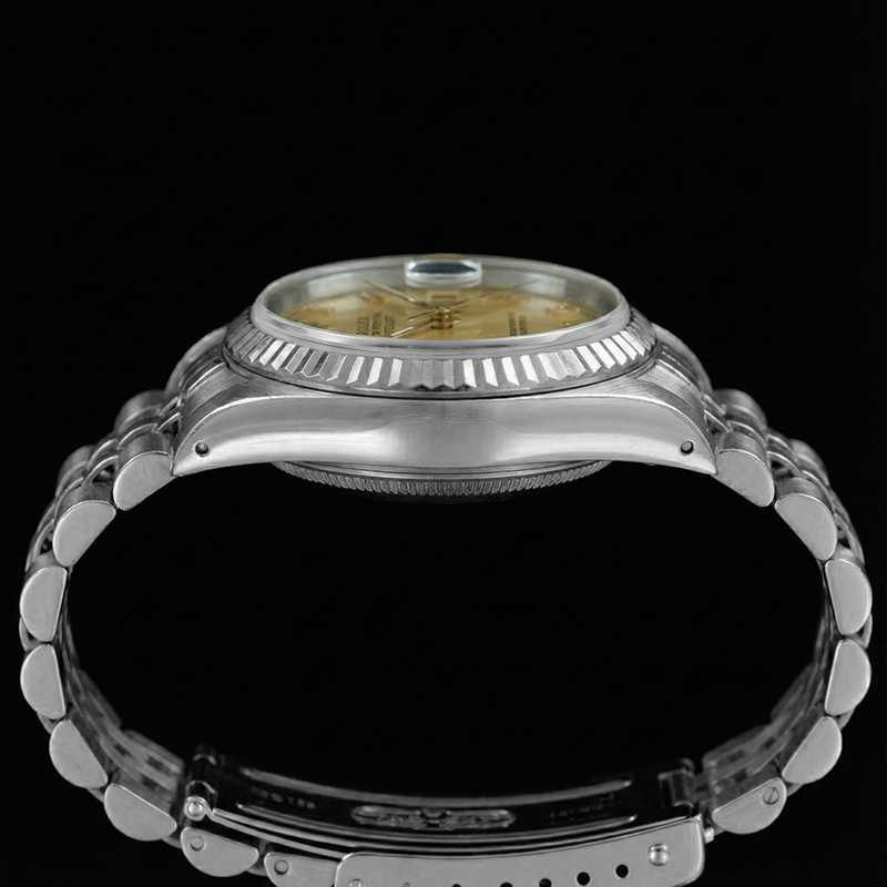 Orologio Rolex da donna Datejust Quadrante in acciaio inossidabile Bracciale giubileo Lunetta scanalata