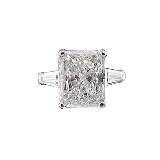 3 Carati Radiante Anello Di Vero Diamante