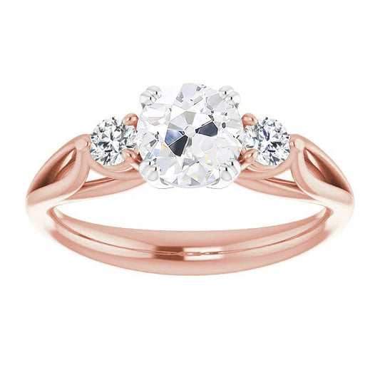 Diamante Anello Tre Pietre – vista principale