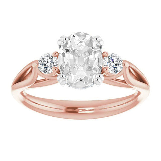 Brillante Anello Trilogy 4,25 carati Oro Bicolore 14K – vista principale